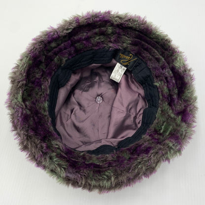 【中古品】【メンズ】 Needles ニードルス LEOPARD FAKE FAR HAT レオパード フェイク ファー ハット 帽子 185-260619-ko-16-tei サイズ：M カラー：パープル 万代Net店