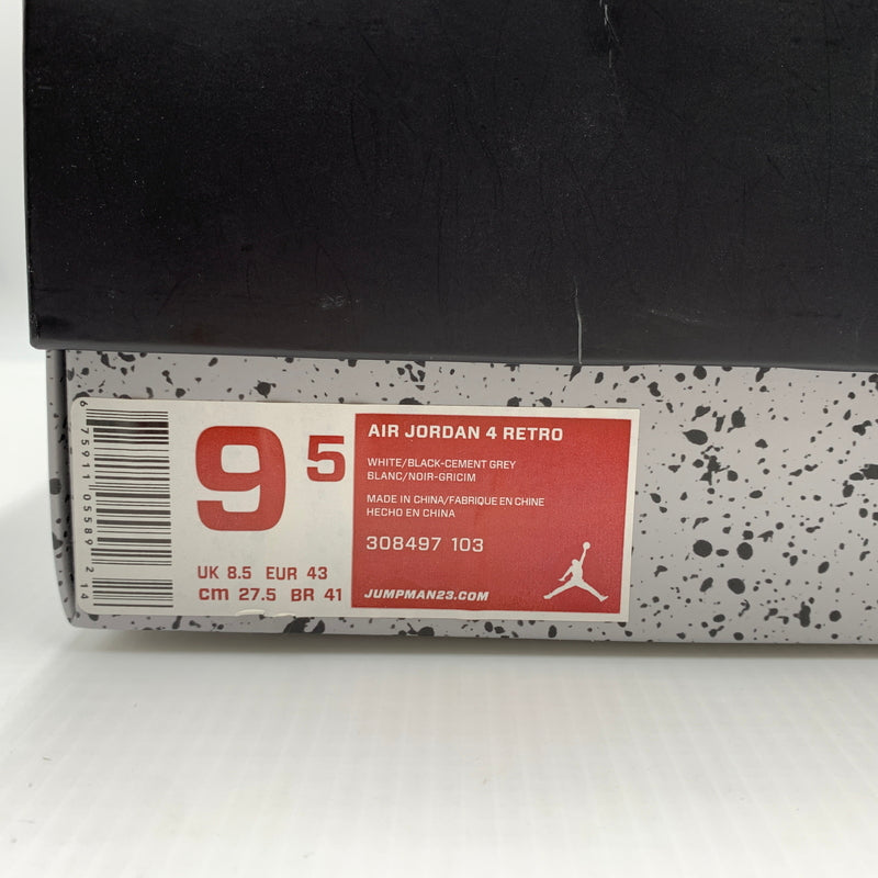 【中古品】【メンズ】 NIKE ナイキ AIR JORDAN 4 RETRO WHITE CEMENT 2012 308497-103 エアジョーダン4 レトロ スニーカー 靴 シューズ 160-260804-ko-02-tei サイズ：27.5cm カラー：ホワイト 万代Net店
