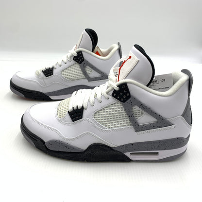 【中古品】【メンズ】 NIKE ナイキ AIR JORDAN 4 RETRO WHITE CEMENT 2012 308497-103 エアジョーダン4 レトロ スニーカー 靴 シューズ 160-260804-ko-02-tei サイズ：27.5cm カラー：ホワイト 万代Net店