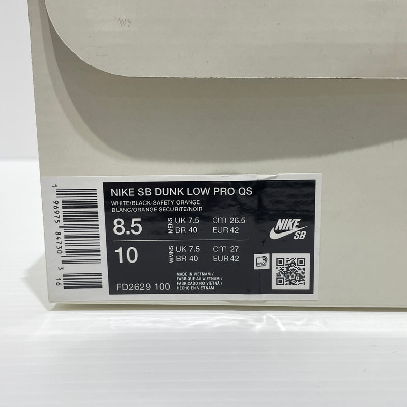 【中古品】【メンズ】 NIKE ナイキ × TIGHTBOOTH PRODUCTION タイトブース プロダクション 別注 コラボ SB DUNKLOW PRO QS FD2629-100 ダンク ロー プロ スニーカー 靴 シューズ 160-260715-ko-03-tei サイズ：26.5cm カラー：ブラック/ホワイト 万代Net店
