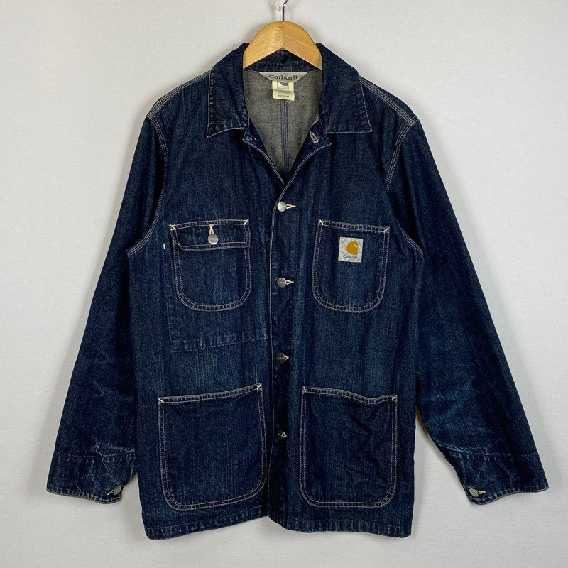 【中古品】【メンズ】 CARHARTT カーハート DENIM CHORE COAT デニム チョア コート アウター 145-260623-sa-05-tei サイズ：M カラー：インディゴ 万代Net店