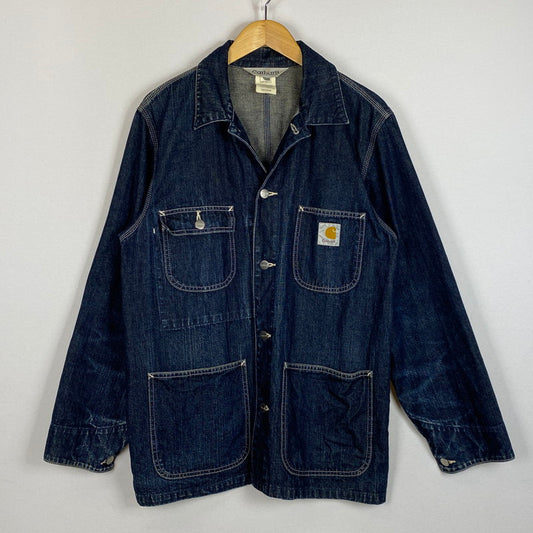 【中古品】【メンズ】 CARHARTT カーハート DENIM CHORE COAT デニム チョア コート アウター 145-260623-sa-05-tei サイズ：M カラー：インディゴ 万代Net店