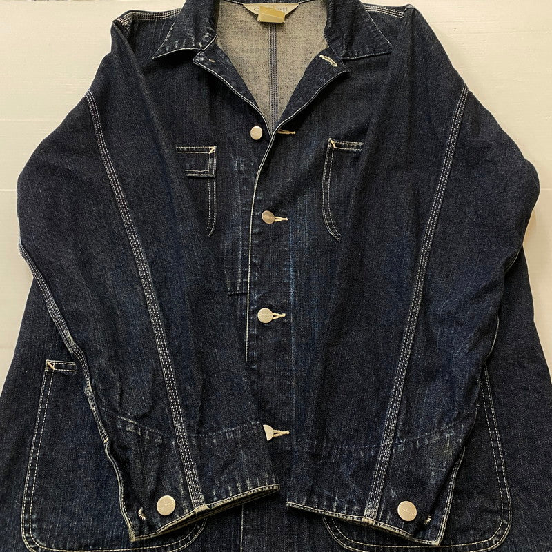 【中古品】【メンズ】 CARHARTT カーハート DENIM CHORE COAT デニム チョア コート アウター 145-260623-sa-05-tei サイズ：M カラー：インディゴ 万代Net店