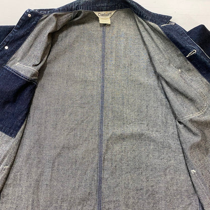 【中古品】【メンズ】 CARHARTT カーハート DENIM CHORE COAT デニム チョア コート アウター 145-260623-sa-05-tei サイズ：M カラー：インディゴ 万代Net店