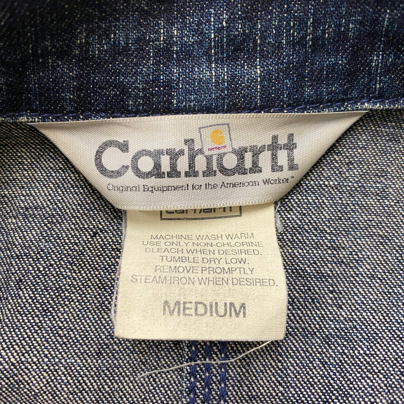 【中古品】【メンズ】 CARHARTT カーハート DENIM CHORE COAT デニム チョア コート アウター 145-260623-sa-05-tei サイズ：M カラー：インディゴ 万代Net店
