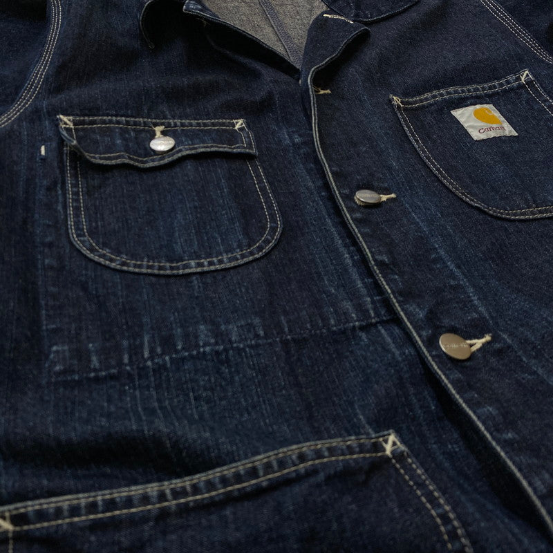 【中古品】【メンズ】 CARHARTT カーハート DENIM CHORE COAT デニム チョア コート アウター 145-260623-sa-05-tei サイズ：M カラー：インディゴ 万代Net店