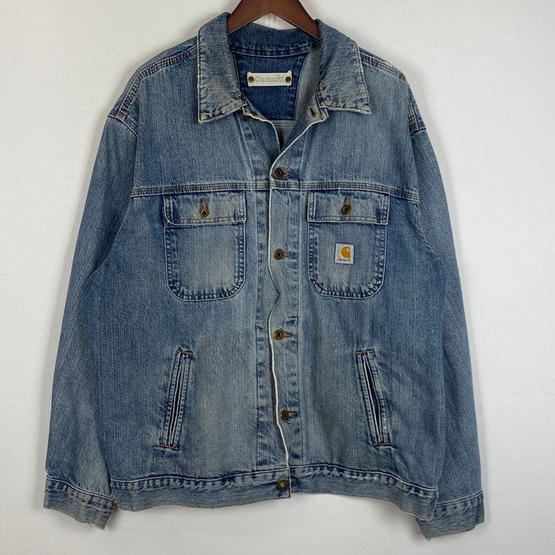 【中古品】【メンズ】 CARHARTT カーハート DENIM TRUCKER JACKET デニム トラッカー ジャケット アウター 145-260623-sa-06-tei サイズ：不明 カラー：インディゴ 万代Net店