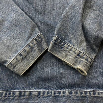 【中古品】【メンズ】 CARHARTT カーハート DENIM TRUCKER JACKET デニム トラッカー ジャケット アウター 145-260623-sa-06-tei サイズ：不明 カラー：インディゴ 万代Net店