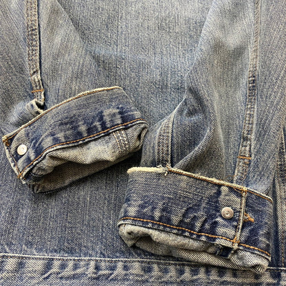 【中古品】【メンズ】 CARHARTT カーハート DENIM TRUCKER JACKET デニム トラッカー ジャケット アウター 145-260623-sa-06-tei サイズ：不明 カラー：インディゴ 万代Net店