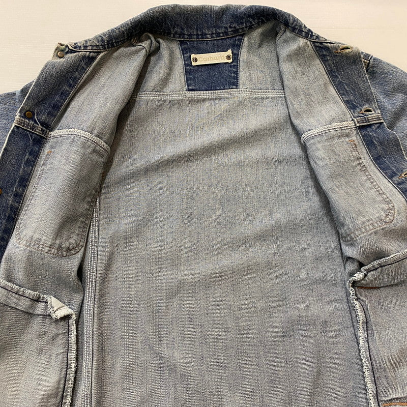 【中古品】【メンズ】 CARHARTT カーハート DENIM TRUCKER JACKET デニム トラッカー ジャケット アウター 145-260623-sa-06-tei サイズ：不明 カラー：インディゴ 万代Net店