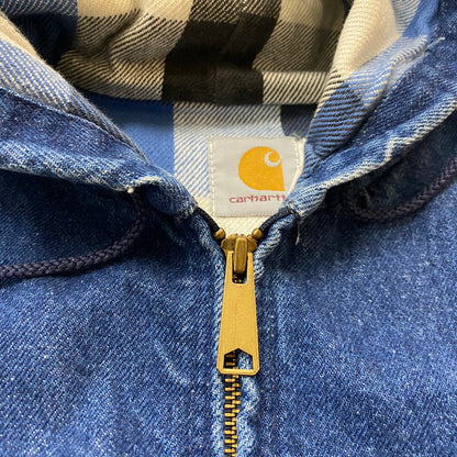 【中古品】【メンズ】 CARHARTT カーハート DENIM ACTIVE JACKET デニム アクティブ ジャケット アウター 145-260623-sa-04-tei サイズ：不明 カラー：インディゴ 万代Net店