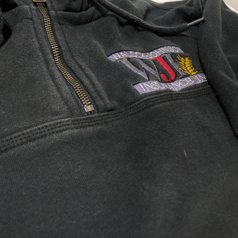 【中古品】【メンズ】 CARHARRT カーハート CORPORATE LOGO HALF ZIP PARKA 企業ロゴ ハーフジップ パーカー トップス 145-260622-sa-09-tei サイズ：M カラー：ブラック 万代Net店