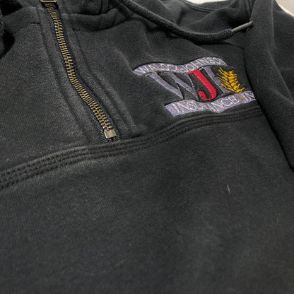 【中古品】【メンズ】 CARHARRT カーハート CORPORATE LOGO HALF ZIP PARKA 企業ロゴ ハーフジップ パーカー トップス 145-260622-sa-09-tei サイズ：M カラー：ブラック 万代Net店