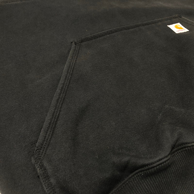 【中古品】【メンズ】 CARHARRT カーハート CORPORATE LOGO HALF ZIP PARKA 企業ロゴ ハーフジップ パーカー トップス 145-260622-sa-09-tei サイズ：M カラー：ブラック 万代Net店