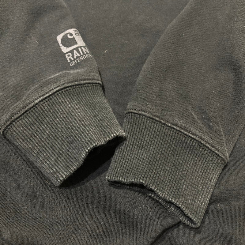 【中古品】【メンズ】 CARHARRT カーハート CORPORATE LOGO HALF ZIP PARKA 企業ロゴ ハーフジップ パーカー トップス 145-260622-sa-09-tei サイズ：M カラー：ブラック 万代Net店
