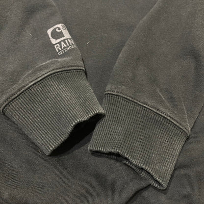 【中古品】【メンズ】 CARHARRT カーハート CORPORATE LOGO HALF ZIP PARKA 企業ロゴ ハーフジップ パーカー トップス 145-260622-sa-09-tei サイズ：M カラー：ブラック 万代Net店