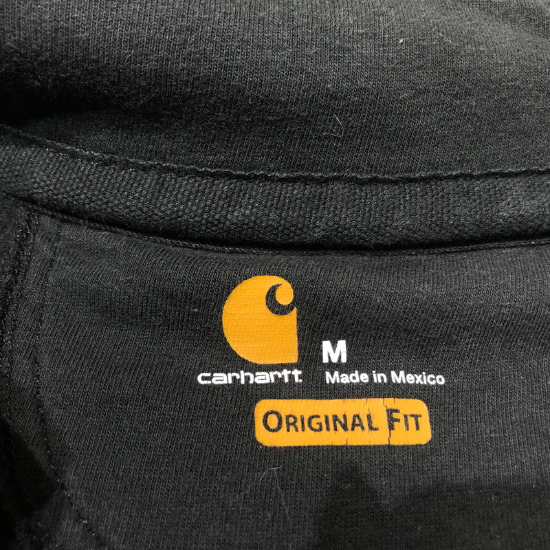 【中古品】【メンズ】 CARHARRT カーハート CORPORATE LOGO HALF ZIP PARKA 企業ロゴ ハーフジップ パーカー トップス 145-260622-sa-09-tei サイズ：M カラー：ブラック 万代Net店