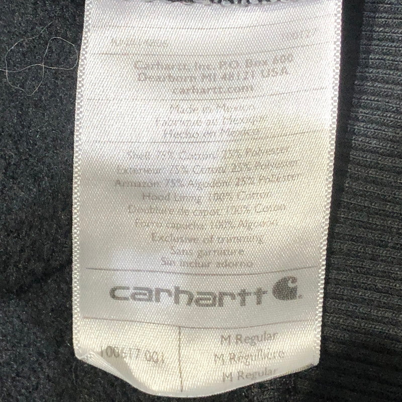 【中古品】【メンズ】 CARHARRT カーハート CORPORATE LOGO HALF ZIP PARKA 企業ロゴ ハーフジップ パーカー トップス 145-260622-sa-09-tei サイズ：M カラー：ブラック 万代Net店