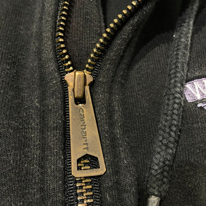【中古品】【メンズ】 CARHARRT カーハート CORPORATE LOGO HALF ZIP PARKA 企業ロゴ ハーフジップ パーカー トップス 145-260622-sa-09-tei サイズ：M カラー：ブラック 万代Net店