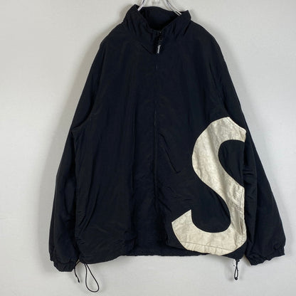 【中古品】【メンズ】 SUPREME シュプリーム 19SS S LOGO TRACK JACKET 19年春夏 ロゴ トラック ジャケット アウター 149-260623-sa-12-tei サイズ：L カラー：ブラック 万代Net店