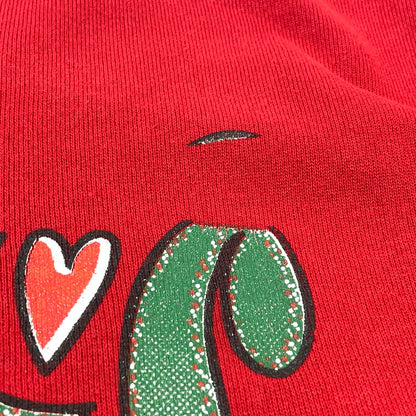 【中古品】【メンズ】 LOONEY TUNES ルーニー テューンズ 90’s SWEAT SHIRT "KISS THIS TWEETY" 90年代 スウェット シャツ キス ディス トュイーティー 長袖 トップス トレーナー 145-260808-sa-04-tei サイズ：不明 カラー：レッド 万代Net店