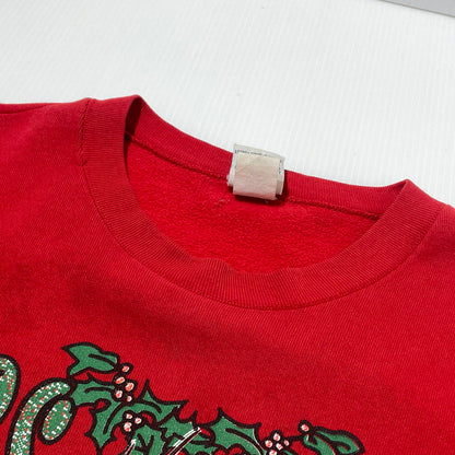 【中古品】【メンズ】 LOONEY TUNES ルーニー テューンズ 90’s SWEAT SHIRT "KISS THIS TWEETY" 90年代 スウェット シャツ キス ディス トュイーティー 長袖 トップス トレーナー 145-260808-sa-04-tei サイズ：不明 カラー：レッド 万代Net店