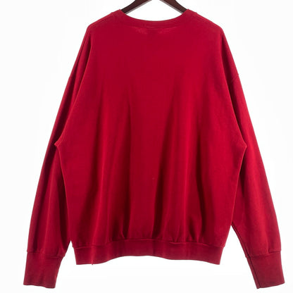 【中古品】【メンズ】 LOONEY TUNES ルーニー テューンズ 90’s SWEAT SHIRT "KISS THIS TWEETY" 90年代 スウェット シャツ キス ディス トュイーティー 長袖 トップス トレーナー 145-260808-sa-04-tei サイズ：不明 カラー：レッド 万代Net店