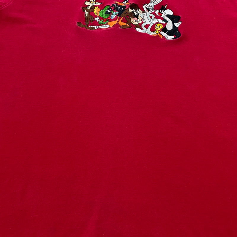 【中古品】【メンズ】 WARNER BROS STUDIO ワーナー ブラザーズ スタジオ 90’s LOONEY TUNES TEE 90年代 ルーニー・テューンズ Tシャツ 半袖 トップス 145-260829-sa-11-tei サイズ：XL カラー：レッド 万代Net店