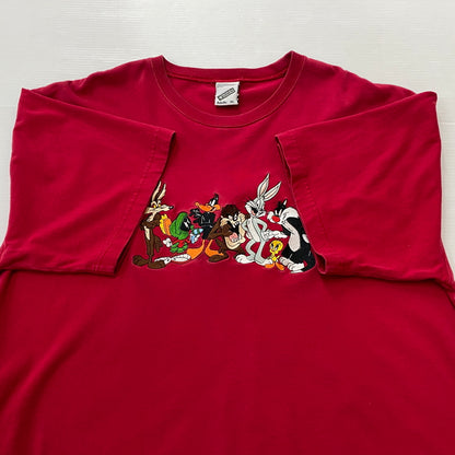 【中古品】【メンズ】 WARNER BROS STUDIO ワーナー ブラザーズ スタジオ 90’s LOONEY TUNES TEE 90年代 ルーニー・テューンズ Tシャツ 半袖 トップス 145-260829-sa-11-tei サイズ：XL カラー：レッド 万代Net店