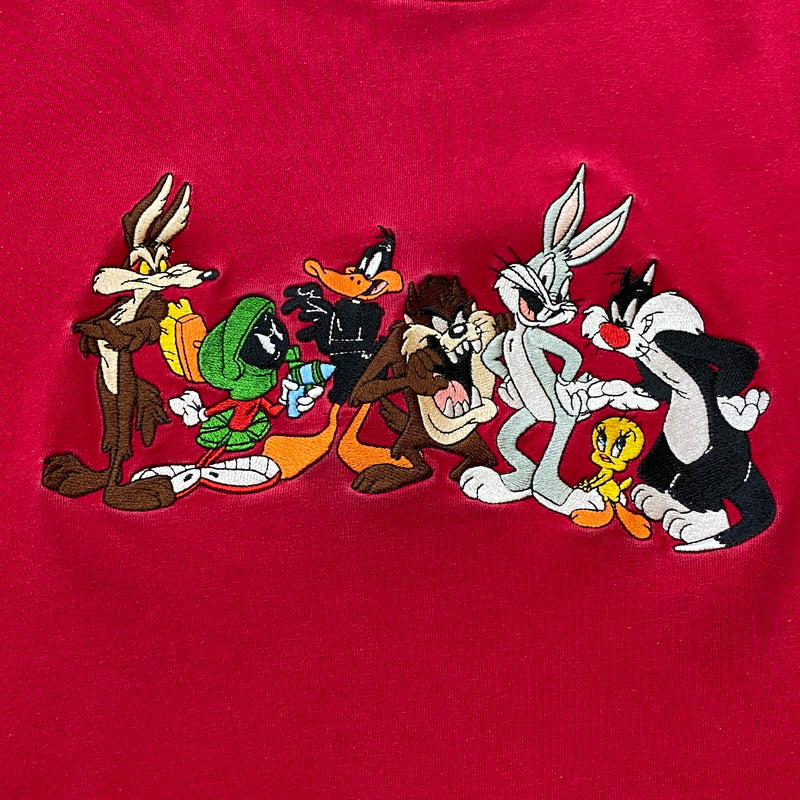 【中古品】【メンズ】 WARNER BROS STUDIO ワーナー ブラザーズ スタジオ 90’s LOONEY TUNES TEE 90年代 ルーニー・テューンズ Tシャツ 半袖 トップス 145-260829-sa-11-tei サイズ：XL カラー：レッド 万代Net店
