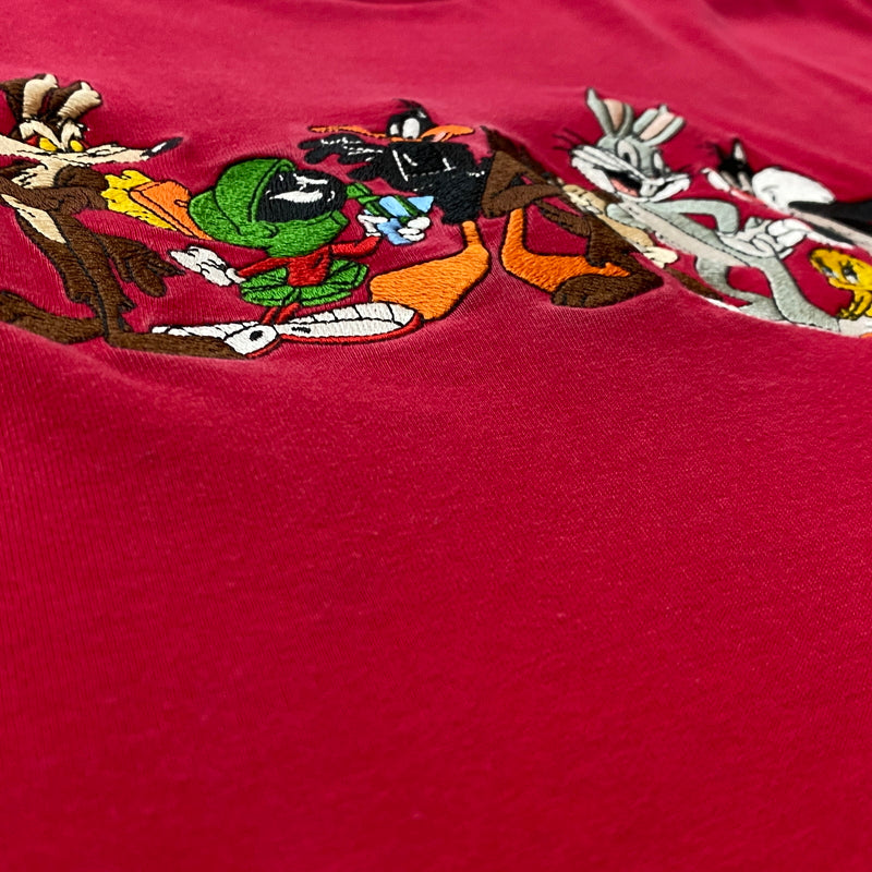 【中古品】【メンズ】 WARNER BROS STUDIO ワーナー ブラザーズ スタジオ 90’s LOONEY TUNES TEE 90年代 ルーニー・テューンズ Tシャツ 半袖 トップス 145-260829-sa-11-tei サイズ：XL カラー：レッド 万代Net店
