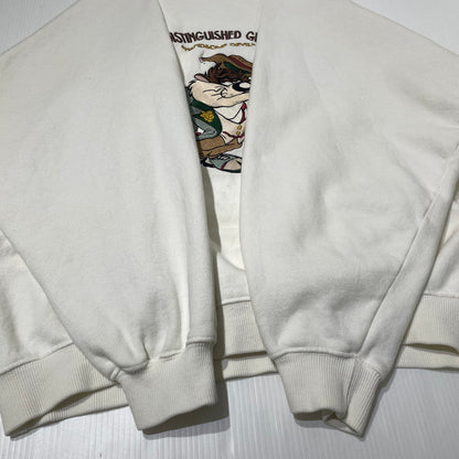 【中古品】【メンズ】 ACME CLOTHING アクメ クロージング × WARNER BROS ワーナー ブラザーズ 90’s LOONEY TUNES SWEAT "HANDSOME DEVIS" 90年代 ルーニー テューンズ スウェット ハンサム デヴィス 145-260807-sa-02-tei サイズ：XL カラー：ホワイト 万代Net店