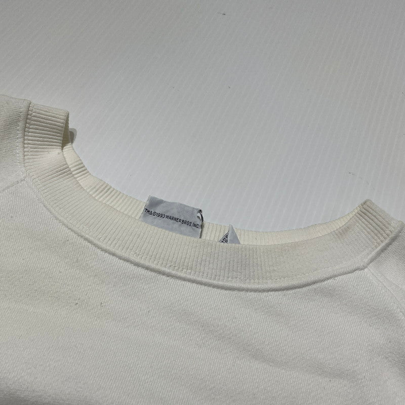 【中古品】【メンズ】 ACME CLOTHING アクメ クロージング × WARNER BROS ワーナー ブラザーズ 90’s LOONEY TUNES SWEAT "HANDSOME DEVIS" 90年代 ルーニー テューンズ スウェット ハンサム デヴィス 145-260807-sa-02-tei サイズ：XL カラー：ホワイト 万代Net店
