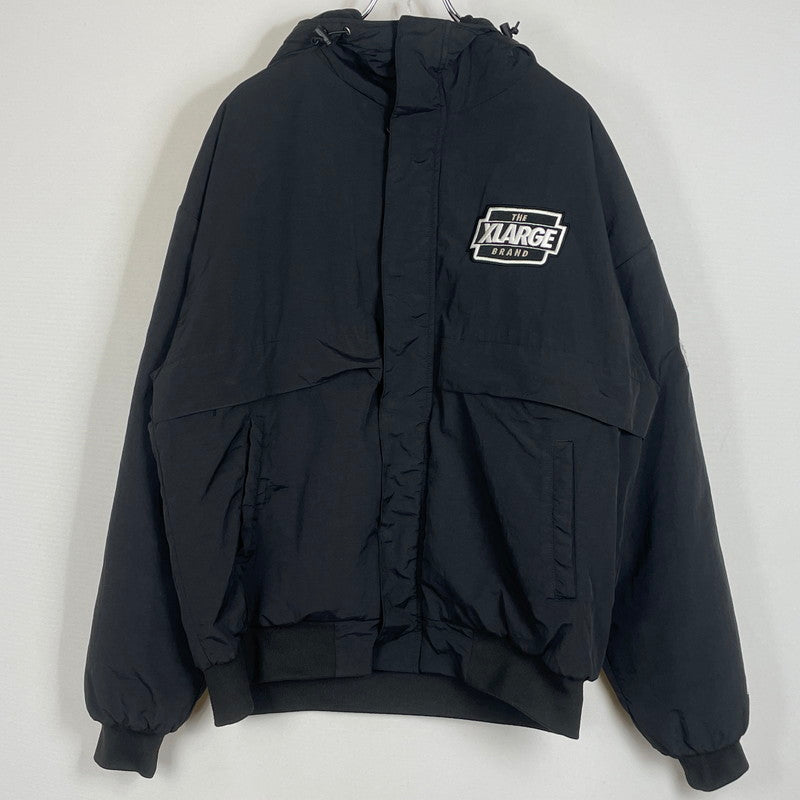 【中古品】【メンズ】 X-LARGE エクストララージ NYLON PUFFER JACKET 101223021005 ナイロン パファージャケット アウター 142-260714-sa-21-tei サイズ：M カラー：ブラック 万代Net店