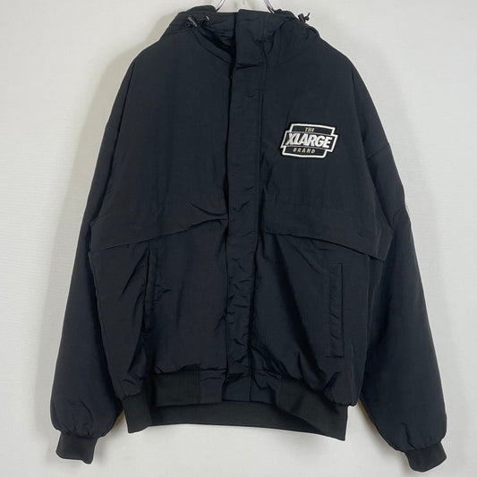 【中古品】【メンズ】 X-LARGE エクストララージ NYLON PUFFER JACKET 101223021005 ナイロン パファージャケット アウター 142-260714-sa-21-tei サイズ：M カラー：ブラック 万代Net店