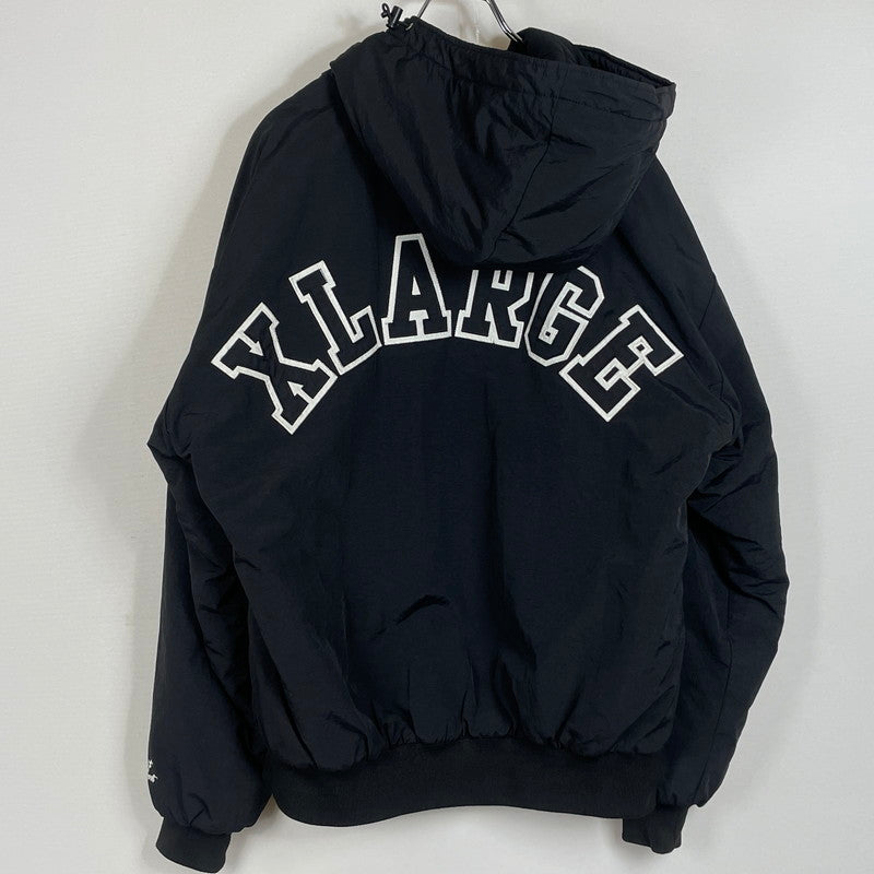 【中古品】【メンズ】 X-LARGE エクストララージ NYLON PUFFER JACKET 101223021005 ナイロン パファージャケット アウター 142-260714-sa-21-tei サイズ：M カラー：ブラック 万代Net店