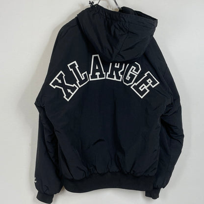 【中古品】【メンズ】 X-LARGE エクストララージ NYLON PUFFER JACKET 101223021005 ナイロン パファージャケット アウター 142-260714-sa-21-tei サイズ：M カラー：ブラック 万代Net店