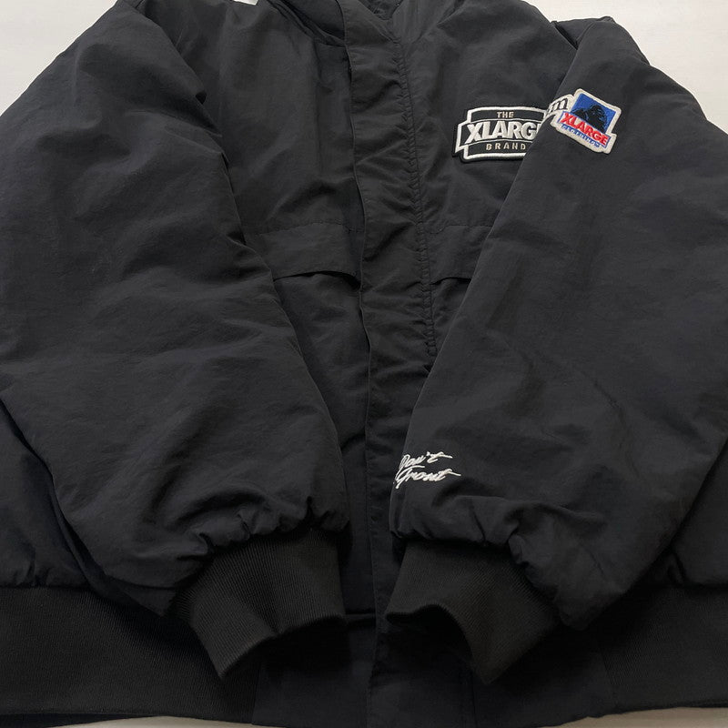 【中古品】【メンズ】 X-LARGE エクストララージ NYLON PUFFER JACKET 101223021005 ナイロン パファージャケット アウター 142-260714-sa-21-tei サイズ：M カラー：ブラック 万代Net店