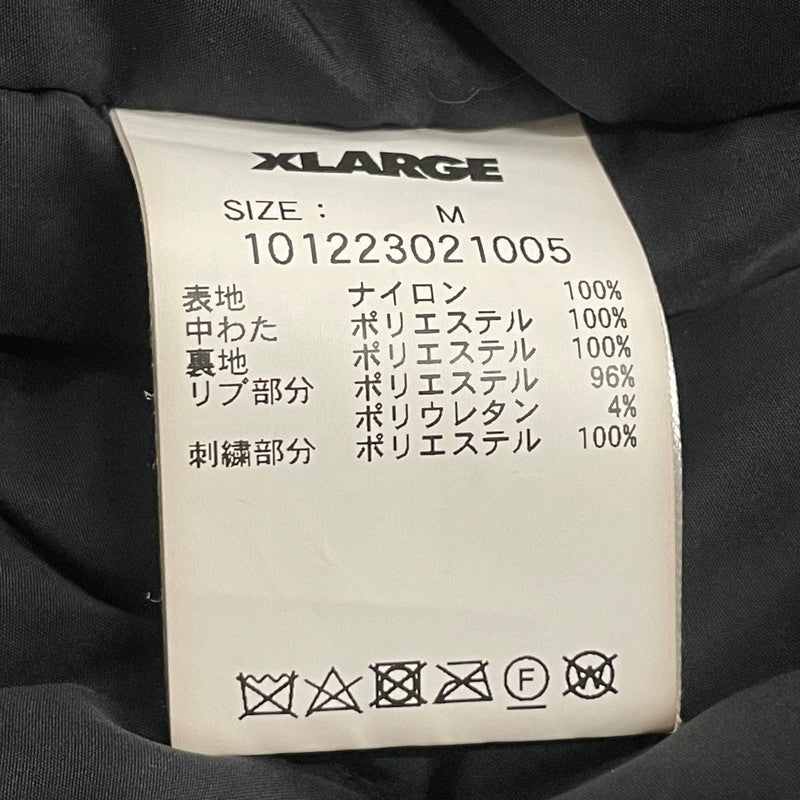 【中古品】【メンズ】 X-LARGE エクストララージ NYLON PUFFER JACKET 101223021005 ナイロン パファージャケット アウター 142-260714-sa-21-tei サイズ：M カラー：ブラック 万代Net店