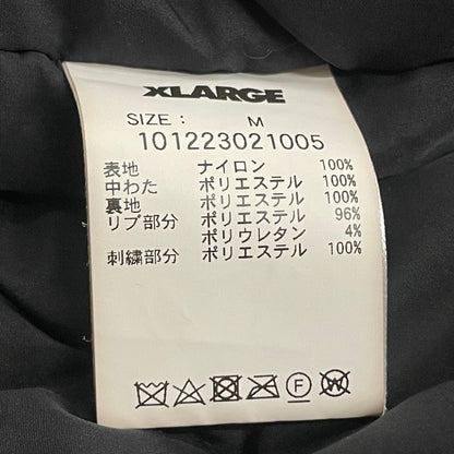 【中古品】【メンズ】 X-LARGE エクストララージ NYLON PUFFER JACKET 101223021005 ナイロン パファージャケット アウター 142-260714-sa-21-tei サイズ：M カラー：ブラック 万代Net店