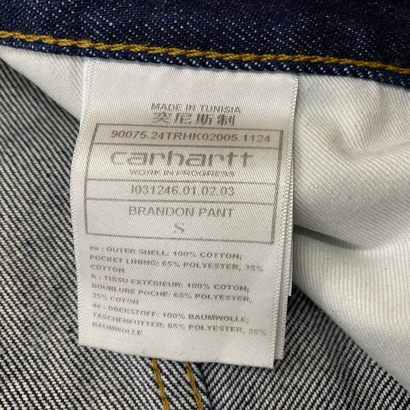【現状渡し品】【メンズ】 CARHARTT カーハート BRANDON PANTS ブランド パンツ ボトムス ジーンズ 156-260623-sa-11-tei サイズ：S カラー：インディゴ 万代Net店