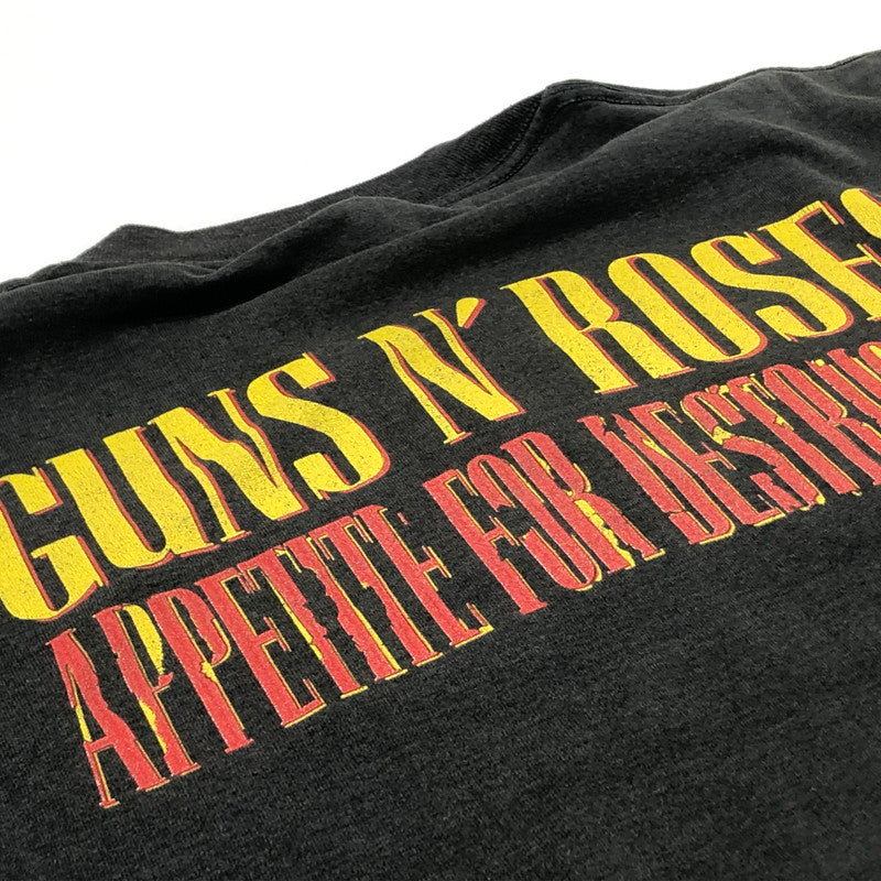 【現状渡し品】【メンズ】 HANDTEX ハンドテックス 80’s VINTAGE GUNS N‘ ROSES TEE 80年代 ビンテージ ガンズ アンド ローゼズ Ｔシャツ 半袖 トップス 145-260622-sa-06-tei サイズ：M カラー：ブラック 万代Net店