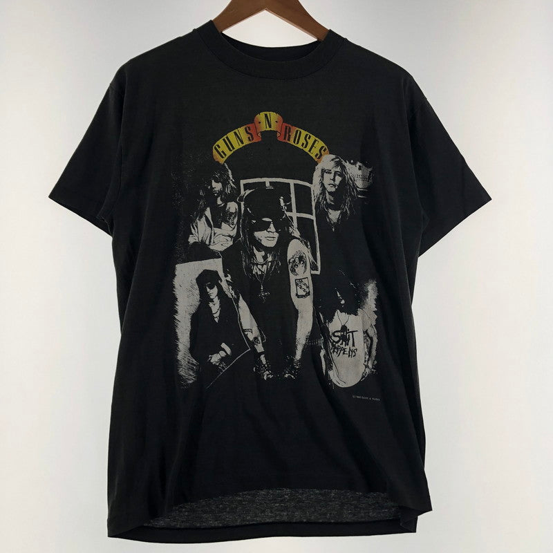 【現状渡し品】【メンズ】 HANDTEX ハンドテックス 80’s VINTAGE GUNS N‘ ROSES TEE 80年代 ビンテージ ガンズ アンド ローゼズ Ｔシャツ 半袖 トップス 145-260622-sa-06-tei サイズ：M カラー：ブラック 万代Net店