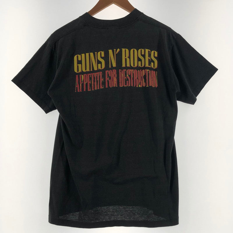【現状渡し品】【メンズ】 HANDTEX ハンドテックス 80’s VINTAGE GUNS N‘ ROSES TEE 80年代 ビンテージ ガンズ アンド ローゼズ Ｔシャツ 半袖 トップス 145-260622-sa-06-tei サイズ：M カラー：ブラック 万代Net店