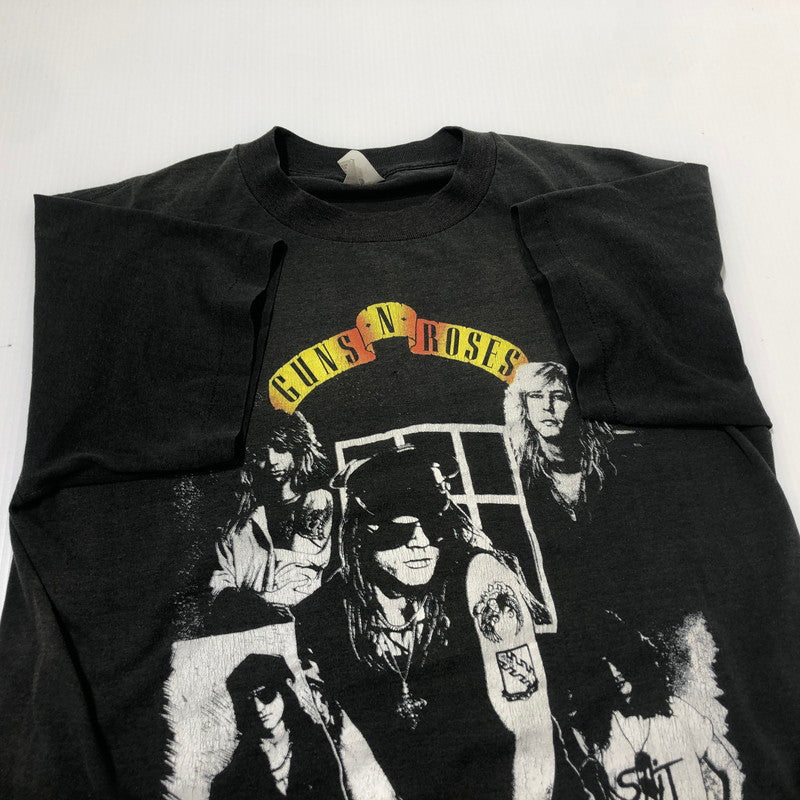 【現状渡し品】【メンズ】 HANDTEX ハンドテックス 80’s VINTAGE GUNS N‘ ROSES TEE 80年代 ビンテージ ガンズ アンド ローゼズ Ｔシャツ 半袖 トップス 145-260622-sa-06-tei サイズ：M カラー：ブラック 万代Net店