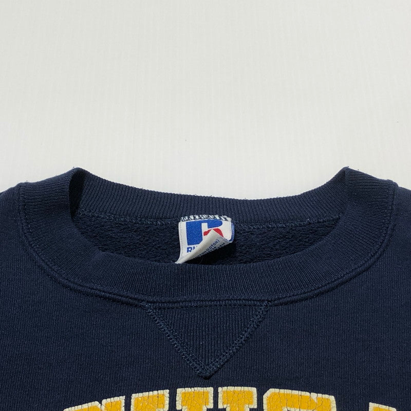 【中古品】【メンズ】 RUSSELL ラッセル 90’s MICHIGAN SWEAT 90年代 ミシガン スウェット 長袖 トップス トレーナー 145-260622-sa-07-tei サイズ：M カラー：ネイビー 万代Net店