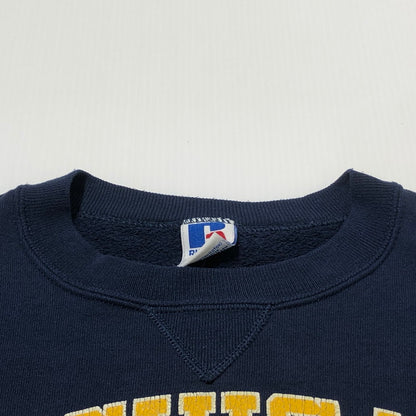 【中古品】【メンズ】 RUSSELL ラッセル 90’s MICHIGAN SWEAT 90年代 ミシガン スウェット 長袖 トップス トレーナー 145-260622-sa-07-tei サイズ：M カラー：ネイビー 万代Net店