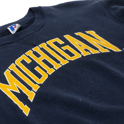 【中古品】【メンズ】 RUSSELL ラッセル 90’s MICHIGAN SWEAT 90年代 ミシガン スウェット 長袖 トップス トレーナー 145-260622-sa-07-tei サイズ：M カラー：ネイビー 万代Net店