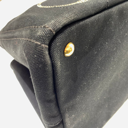 【現状渡し品】【メンズ/レディース】 PRADA プラダ CANAPA TOTE BAG BN2439 カナパ トートバッグ カバン ショルダーバッグ 180-260622-ko-02-tei カラー：ブラック 万代Net店