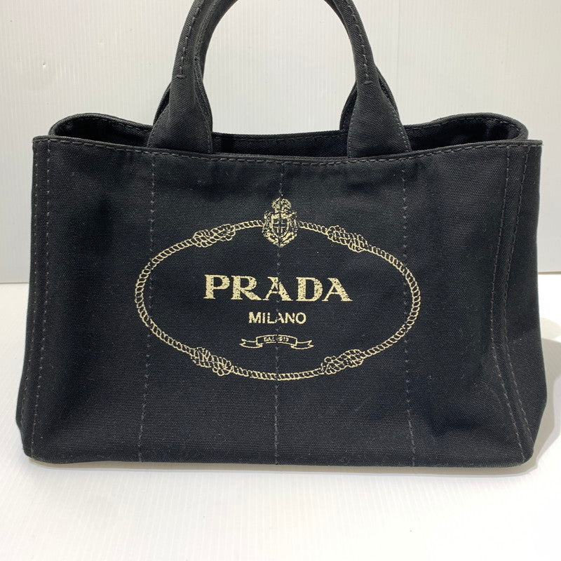 【現状渡し品】【メンズ/レディース】 PRADA プラダ CANAPA TOTE BAG BN2439 カナパ トートバッグ カバン ショルダーバッグ 180-260622-ko-02-tei カラー：ブラック 万代Net店